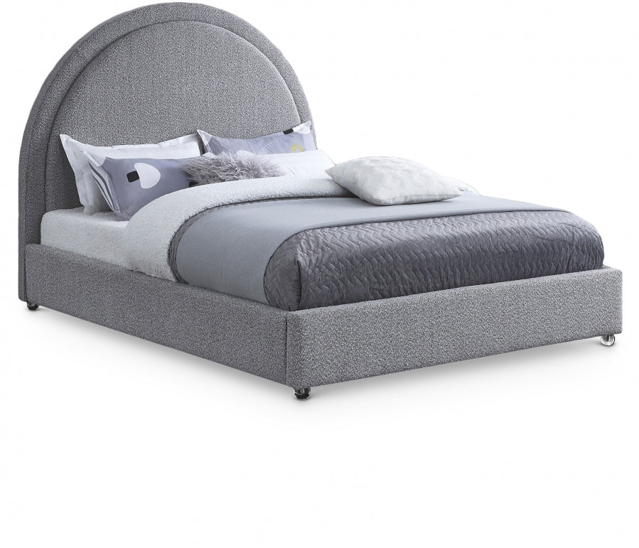 Milo Boucle Fabric Queen Bed