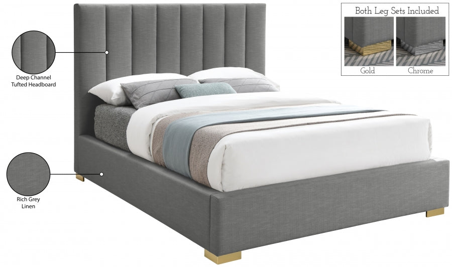 Pierce Linen Bed - King