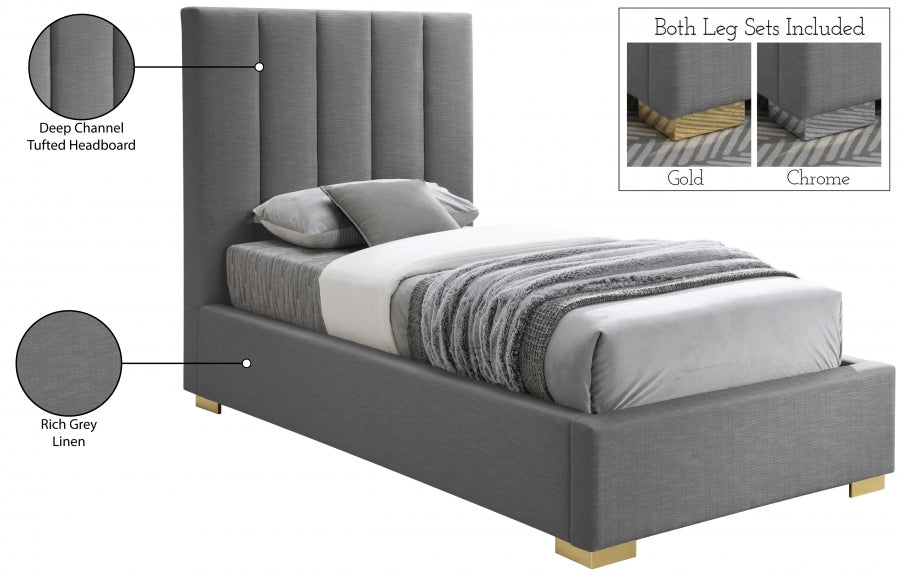 Pierce Linen Bed - Twin