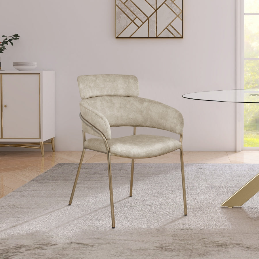 Rocco blush velvet store dining chair