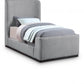 Oliver Boucle Fabric Bed - Twin