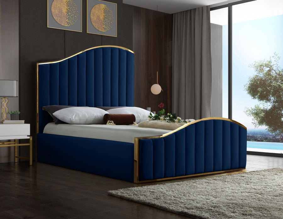 Jolie Velvet Bed - King