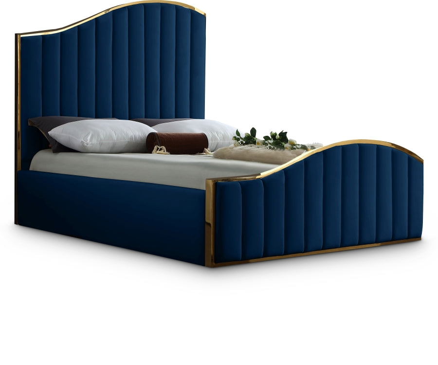 Jolie Velvet Bed - King