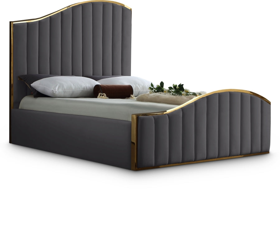 Jolie Velvet Bed - King