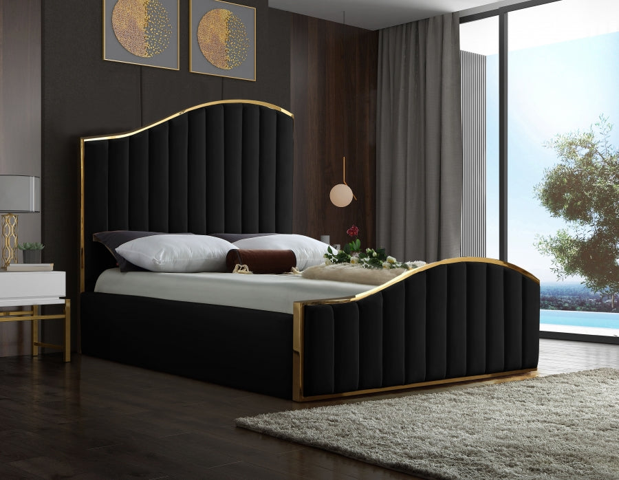 Jolie Velvet Bed - King