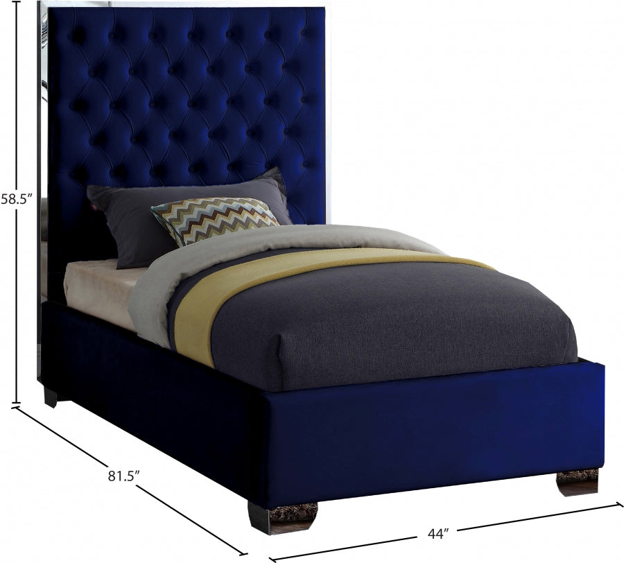 Lexi Velvet Bed - Twin