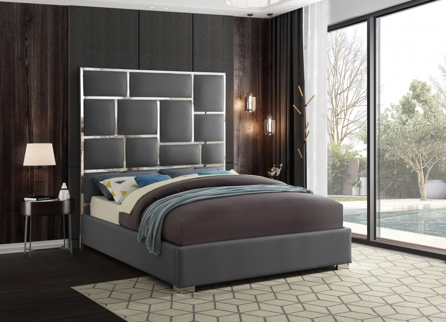 Milan Faux Leather Bed - King