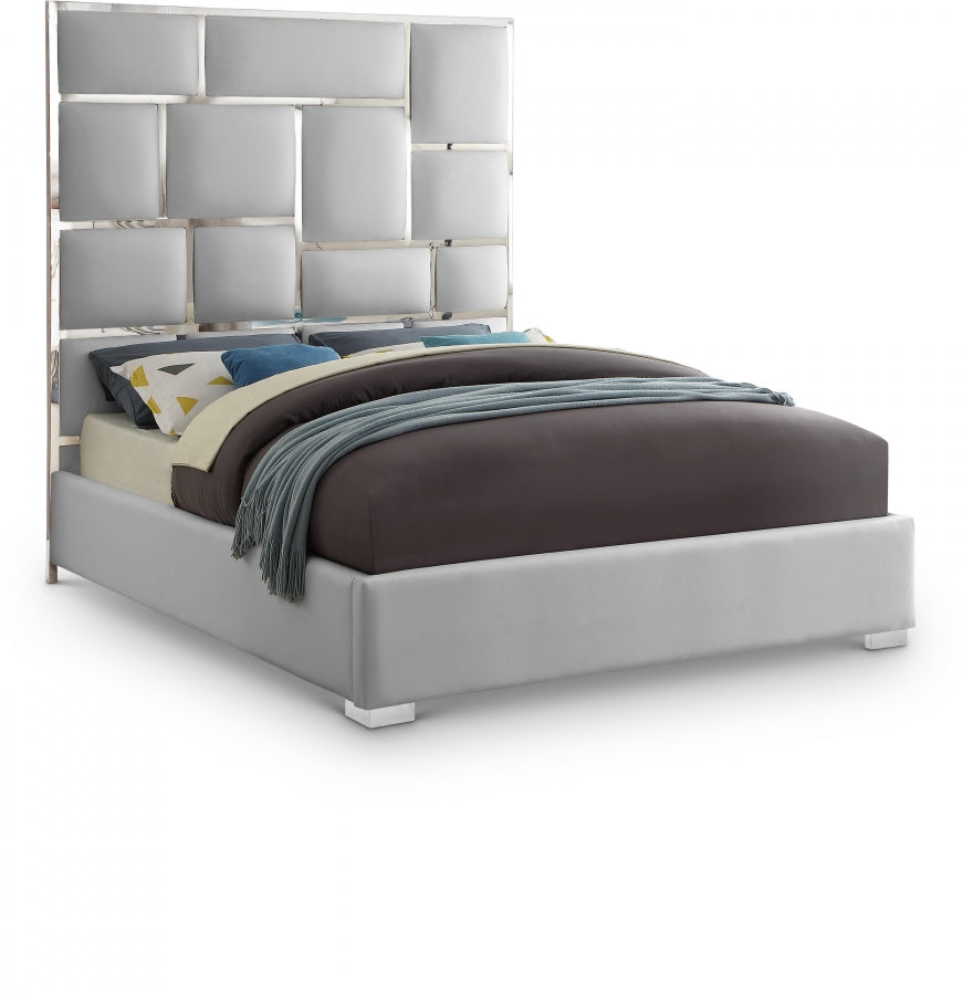 Milan Faux Leather Bed - King