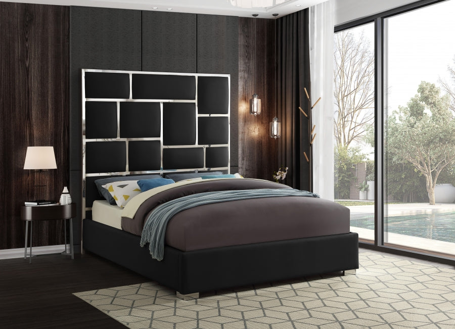 Milan Faux Leather Bed - King