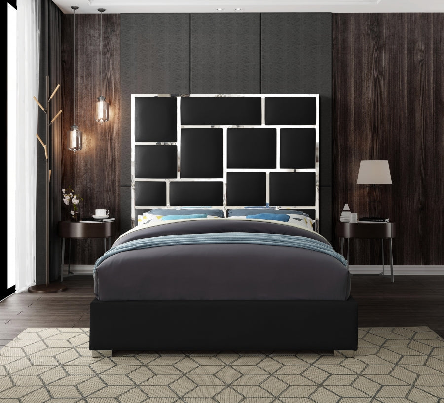 Milan Faux Leather Bed - King