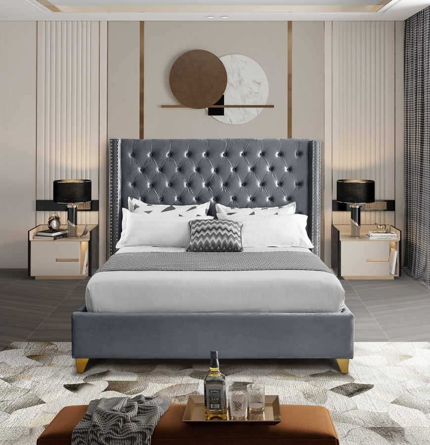 Barolo Velvet Bed - King