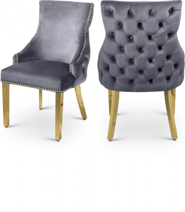 Tuft Velvet Dining Chair