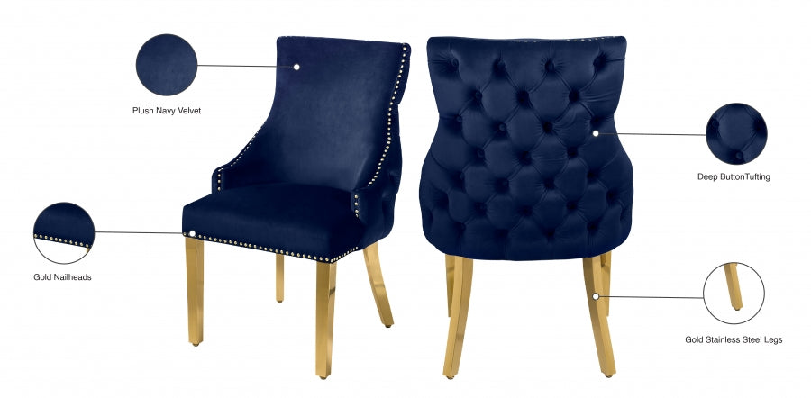 Tuft Velvet Dining Chair