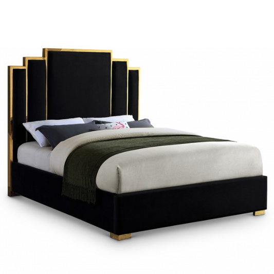 Hugo Velvet Bed - King