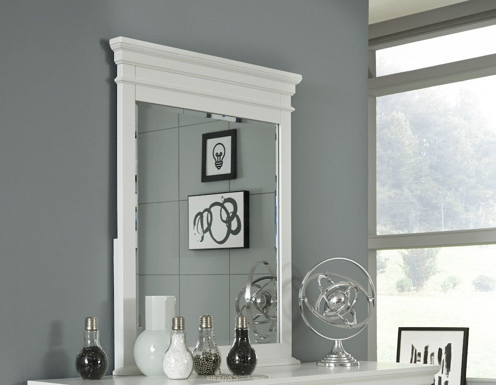 Canterbury Vertical Mirror - White